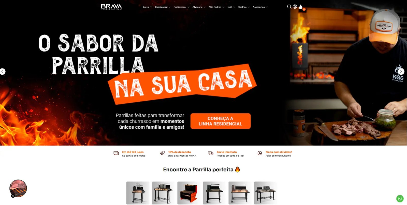 Home da Brava Churrasqueiras